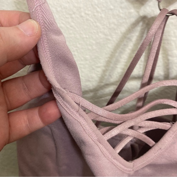 Velocity Strappy Sports Bra - Pink - Size Medium - Picture 2 of 5